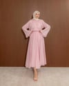 Rosalinda Fırfır Detaylı Pembe Takım