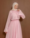Rosalinda Fırfır Detaylı Pembe Takım
