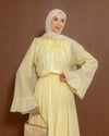 Rosalinda Fırfır Detaylı Sarı Takım