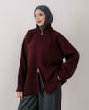 Rosie Fermuarlı Kahve Pike Hırka