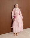Saçaklı Pembe Elbise