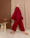 Şal Yaka Bordo Takım
