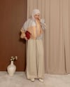 Salaş Bağcıklı Bej Pantolon