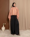 Salaş Bağcıklı Siyah Pantolon