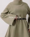 Serez Kemerli Mint Yeşili Tunik