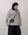 Şeritli Gri Sweat