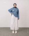 Şeritli Mavi Sweat
