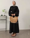Seyyar Kuşaklı Siyah Elbise
