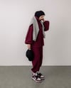 Sweat Pantolon Bordo Takım