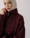 Sweat Pantolon Bordo Takım