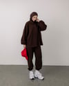Sweat Pantolon Kahve Takım