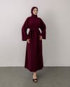 Talin Oversize Bordo Elbise