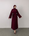 Talin Oversize Bordo Elbise