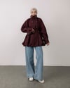 Tuya Oversize Bordo Ceket