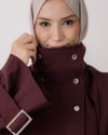 Tuya Oversize Bordo Ceket
