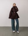 Tuya Oversize Kahve Ceket