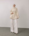 Tuya Oversize Krem Ceket