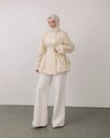 Tuya Oversize Krem Ceket