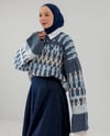 Üç Renk İndigo Örme Kazak