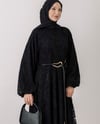 Vraca Dantel Kumaş Siyah Elbise