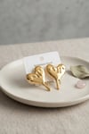 316L Çelik Gold Renk Melting Heart Model Küpe