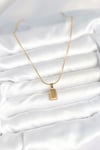 316L Çelik Gold Renk Mini Külçe Altın Model Kolye