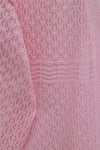 Ajurlu Dalga Desenli Triko Hırka  -Pembe-Hırka-109-9796-R20