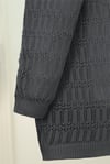 Ajurlu  Desenli Baharlık Hırka   -Füme-Hırka-109-9869-R18