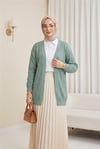 Ajurlu  Desenli Baharlık Hırka   -Mint-Hırka-109-9869-R24