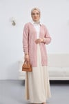 Ajurlu  Desenli Baharlık Hırka  -Pudra-Hırka-109-9869-R06