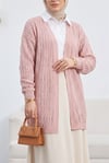 Ajurlu  Desenli Baharlık Hırka  -Pudra-Hırka-109-9869-R06