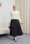 Ajurlu Desenli İnce Örgü Triko -Ekru-Kazak-109-1211-R07