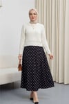 Ajurlu Desenli İnce Örgü Triko -Ekru-Kazak-109-1211-R07
