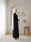 Ajurlu Desenli Triko Elbise -Siyah-Elbise-109-9763-R01