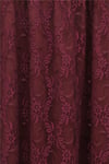 Asimetrik Kesim Astarlı Beli Lastikli Tül Etek -Bordo-Etek-386-6286-R04