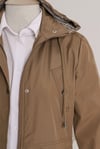 Astarı Çizgili Trençkot        -Taba-Trençkot-148-2181-R12