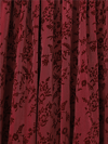 Astarlı Kemerli Kabartma Desenli Organze Etek -Bordo-Etek-429-0023-R04