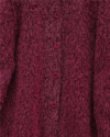 Atkı Detaylı Önü Düğmeli Sakallı Ceket -Bordo-Ceket-111-50783-R04
