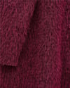Atkı Detaylı Önü Düğmeli Sakallı Ceket -Bordo-Ceket-111-50783-R04