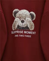 Ayıcık Baskılı Şardonlu 3 İplik Sweat Takım  -Bordo-Takım-349-5285-R04