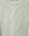 Baklava Desenli Yumoş Triko Tunik  -Taş-Kazak-295-4516-R43