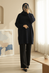 Balıkçı Yaka Yırtmaçlı Kaşkorse Tunik  -Laci-Tunik-253-13108-R03