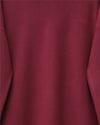 Balıkçı Yaka Yırtmaçlı Kaşkorse Tunik -Bordo-Tunik-253-13108-R04