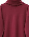 Balıkçı Yaka Yırtmaçlı Kaşkorse Tunik -Bordo-Tunik-253-13108-R04