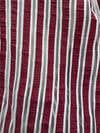 Balon Kol Belden Bağlamalı Astarlı Çizgili Tunik -Bordo-Tunik-223-3053-R04