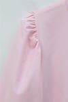 Balon Kol Düğmeli Kısa Poplin Gömlek -Pembe-Gömlek-432-24135-R20