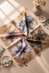Baskı Efektli Rayon Eşarp -Bej