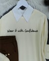 Baskılı Penye Sweat  -Krem-Sweat-153-0536-R28