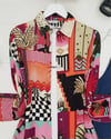 تونيك طويل مطبوع - برتقالي-Tunik-199-0662-R16