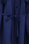 Bebe Yaka Fistolu Beli Bağcıklı Modal Tunik  -Laci-Tunik-398-11008-R03